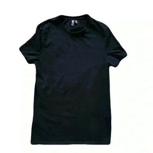 Women's ASOS Black Short Sleeve T Shirt Size Large Cotton Casual Lightweight